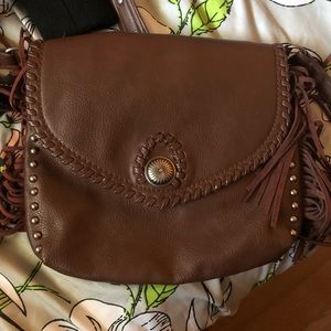 Jessica Simpson Cross Body Brown Tassel Bag